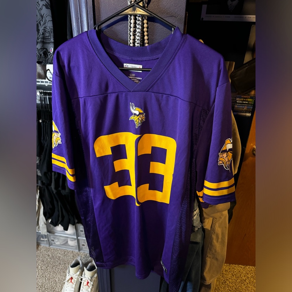 🔥NFL Team Apparel Minnesota Vikings Dalvin Cook Jersey Size Large🔥